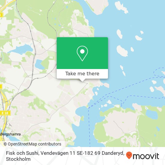 Fisk och Sushi, Vendevägen 11 SE-182 69 Danderyd map