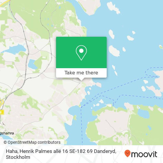 Haha, Henrik Palmes allé 16 SE-182 69 Danderyd map