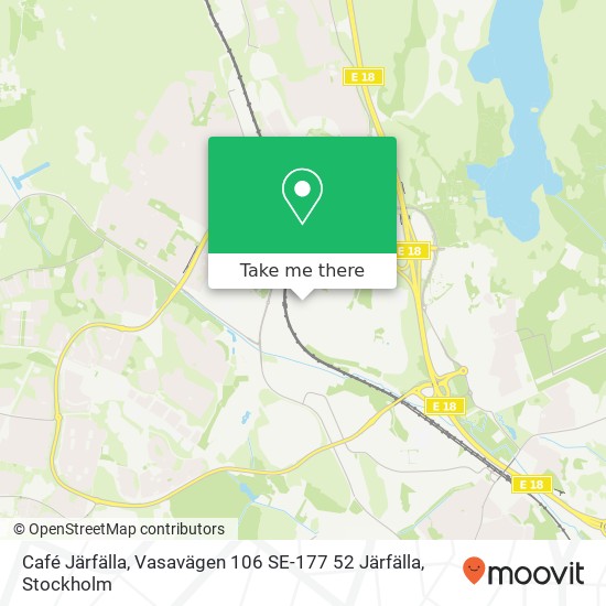 Café Järfälla, Vasavägen 106 SE-177 52 Järfälla map