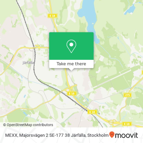 MEXX, Majorsvägen 2 SE-177 38 Järfälla map