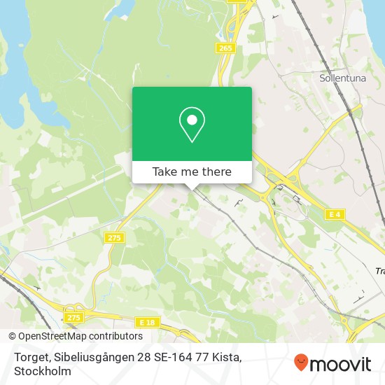 Torget, Sibeliusgången 28 SE-164 77 Kista map