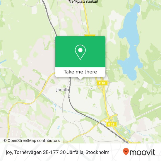 joy, Tornérvägen SE-177 30 Järfälla map