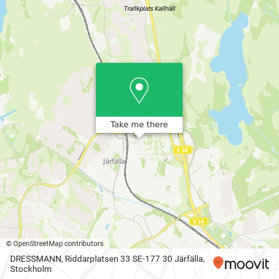 DRESSMANN, Riddarplatsen 33 SE-177 30 Järfälla map