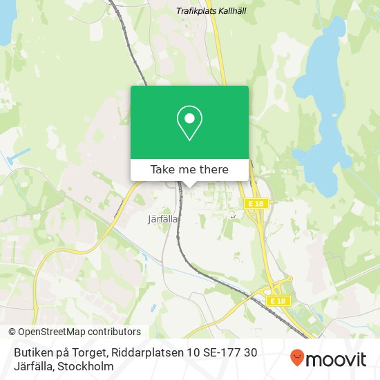 Butiken på Torget, Riddarplatsen 10 SE-177 30 Järfälla map