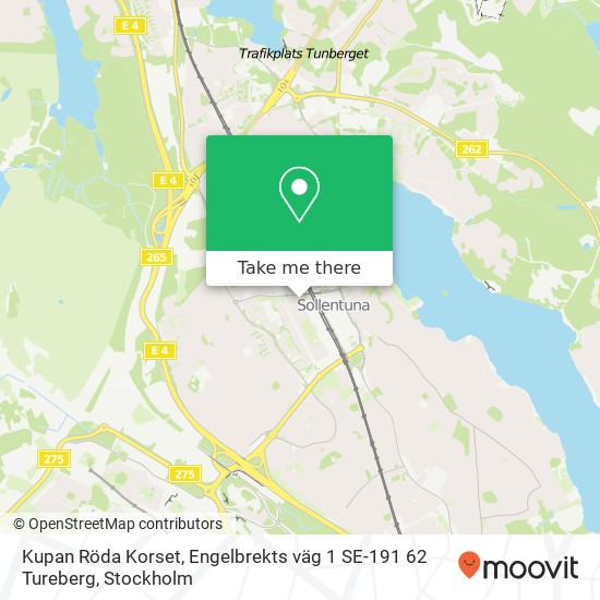 Kupan Röda Korset, Engelbrekts väg 1 SE-191 62 Tureberg map