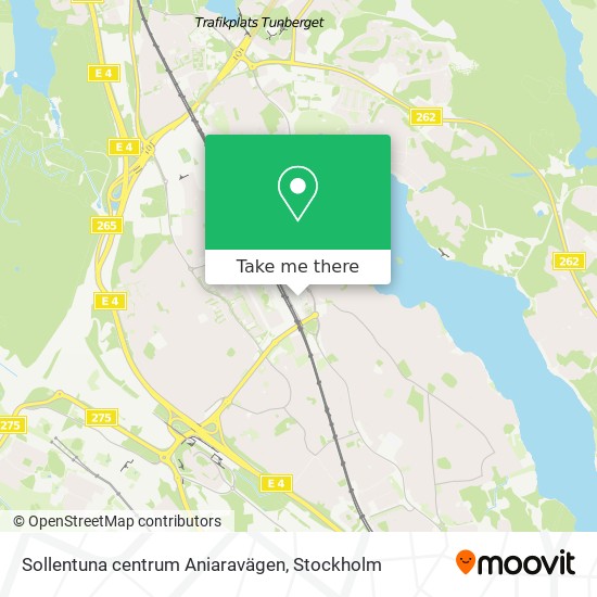 Sollentuna centrum Aniaravägen map