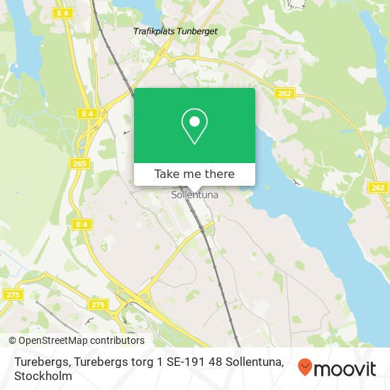 Turebergs, Turebergs torg 1 SE-191 48 Sollentuna map