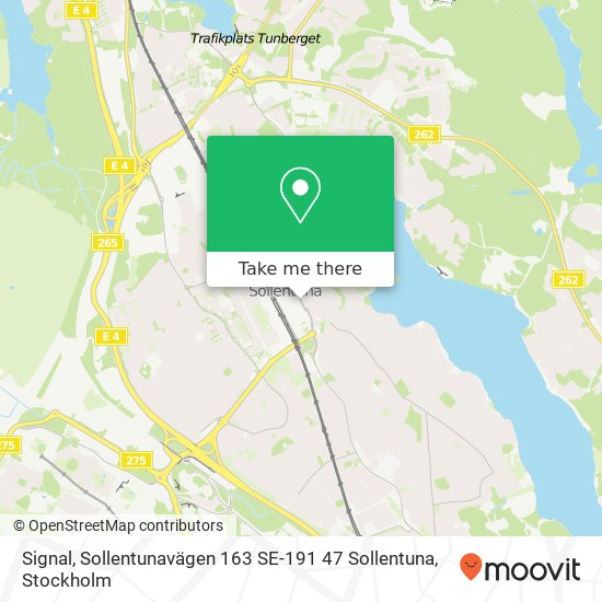 Signal, Sollentunavägen 163 SE-191 47 Sollentuna map