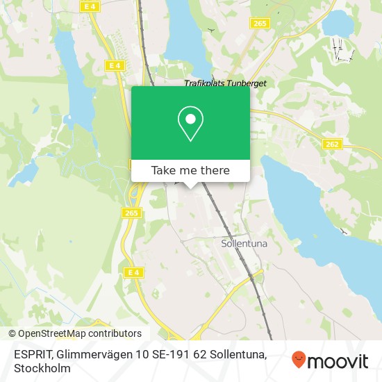 ESPRIT, Glimmervägen 10 SE-191 62 Sollentuna map