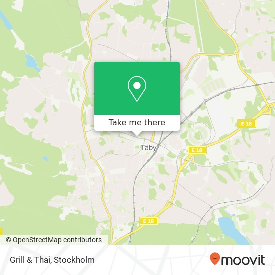 Grill & Thai, Enhagsvägen 2 SE-187 40 Täby map