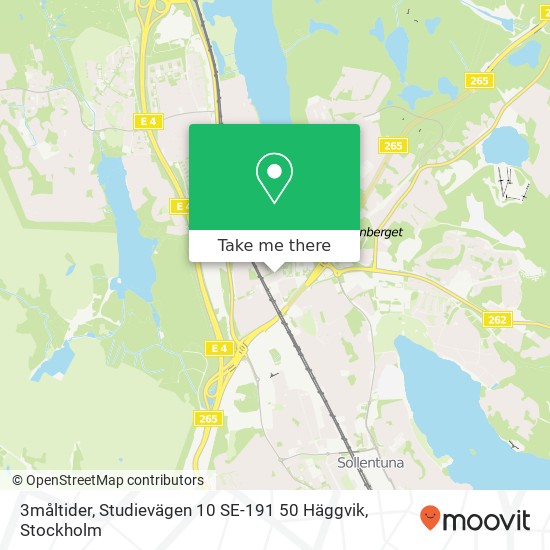 3måltider, Studievägen 10 SE-191 50 Häggvik map