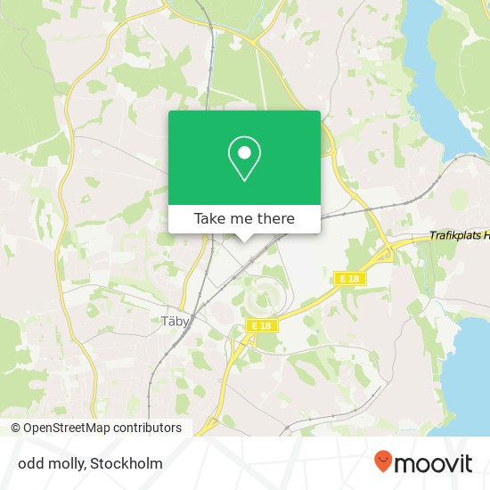 odd molly, Attundafältet 2 SE-183 34 Täby map