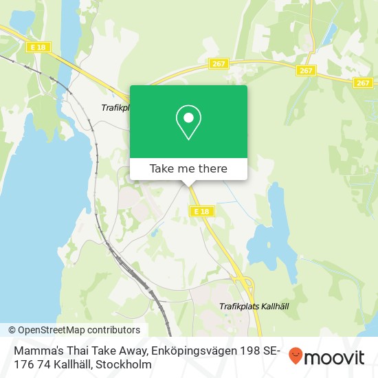 Mamma's Thai Take Away, Enköpingsvägen 198 SE-176 74 Kallhäll map