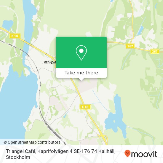 Triangel Café, Kaprifolvägen 4 SE-176 74 Kallhäll map