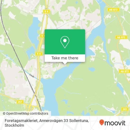 Foretagsmakleriet, Annerovägen 33 Sollentuna map