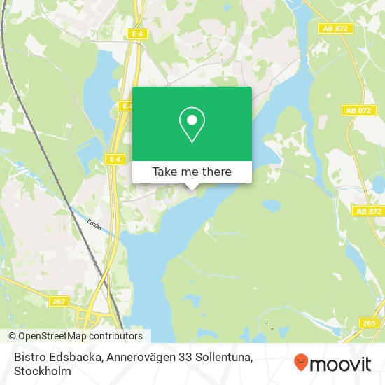 Bistro Edsbacka, Annerovägen 33 Sollentuna map