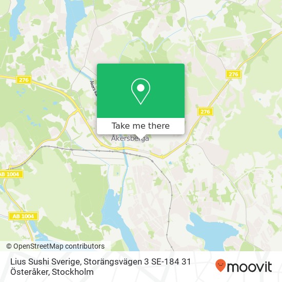 Lius Sushi Sverige, Storängsvägen 3 SE-184 31 Österåker map