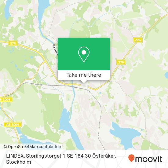 LINDEX, Storängstorget 1 SE-184 30 Österåker map