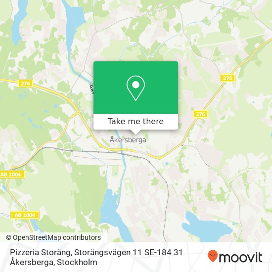 Pizzeria Storäng, Storängsvägen 11 SE-184 31 Åkersberga map