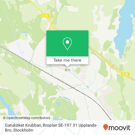 Gatuköket Krubban, Broplan SE-197 31 Upplands-Bro map