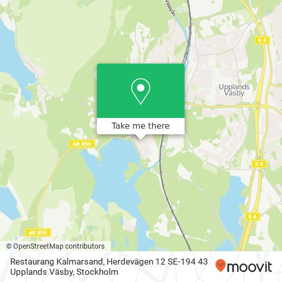 Restaurang Kalmarsand, Herdevägen 12 SE-194 43 Upplands Väsby map