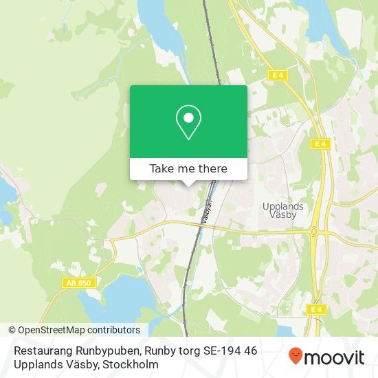 Restaurang Runbypuben, Runby torg SE-194 46 Upplands Väsby map