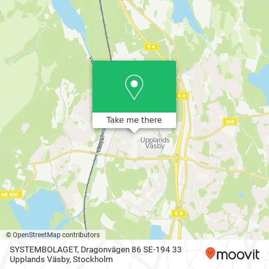 SYSTEMBOLAGET, Dragonvägen 86 SE-194 33 Upplands Väsby map