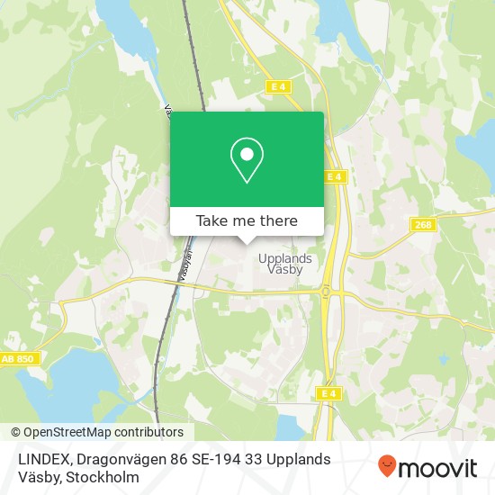 LINDEX, Dragonvägen 86 SE-194 33 Upplands Väsby map