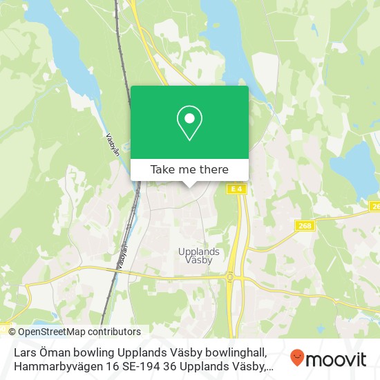 Lars Öman bowling Upplands Väsby bowlinghall, Hammarbyvägen 16 SE-194 36 Upplands Väsby map