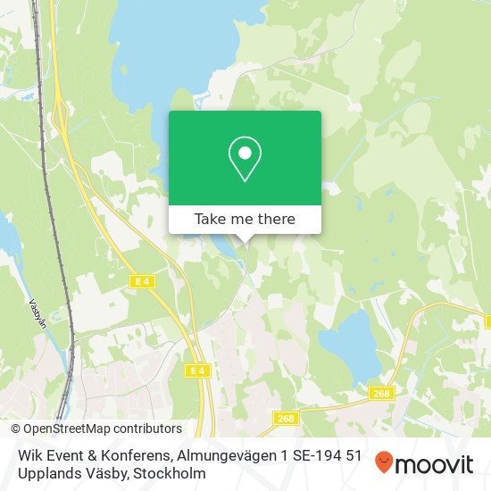 Wik Event & Konferens, Almungevägen 1 SE-194 51 Upplands Väsby map