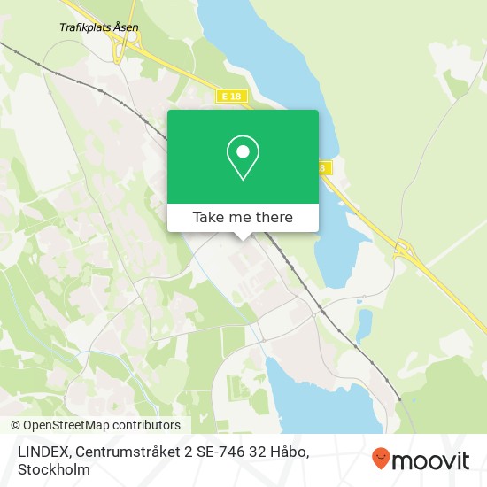 LINDEX, Centrumstråket 2 SE-746 32 Håbo map