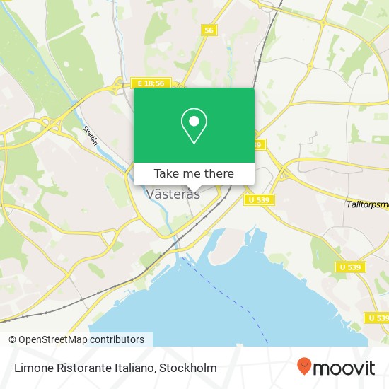 Limone Ristorante Italiano, Stora gatan 4 SE-722 12 Västerås map