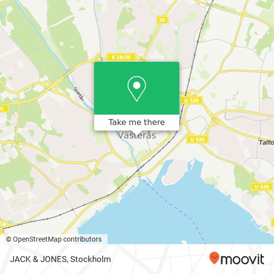 JACK & JONES, Hantverkargatan 9 SE-722 12 Västerås map