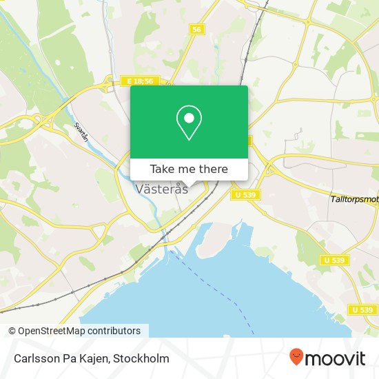 Carlsson Pa Kajen, Mäster Ahls gata SE-722 12 Västerås map