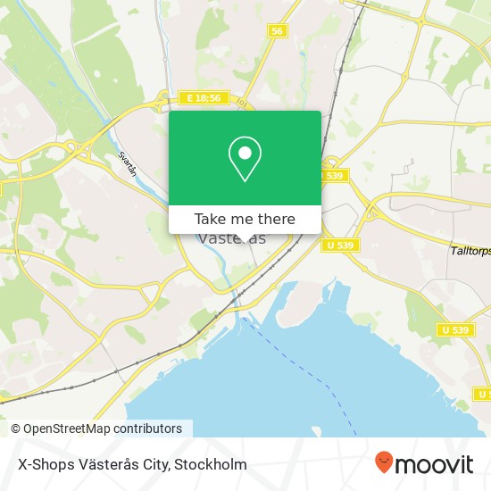 X-Shops Västerås City, Stora gatan 7 SE-722 12 Västerås map