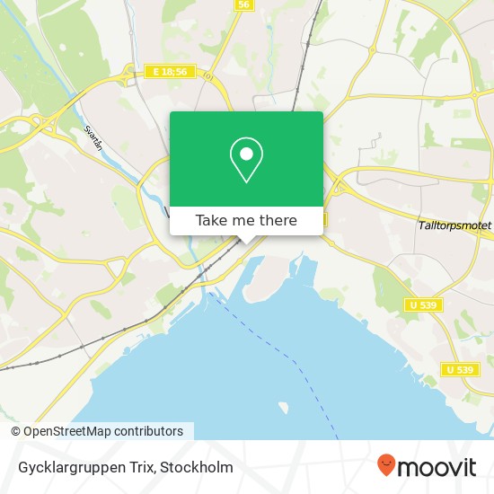 Gycklargruppen Trix map