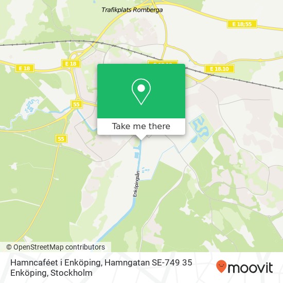 Hamncaféet i Enköping, Hamngatan SE-749 35 Enköping map