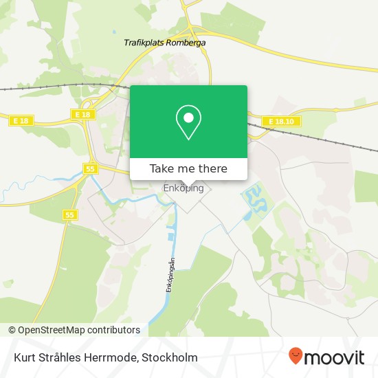 Kurt Stråhles Herrmode, Kungsgatan 19 SE-749 49 Enköping map