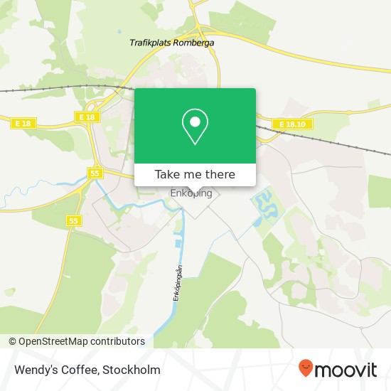 Wendy's Coffee, Kungsgatan SE-745 31 Enköping map