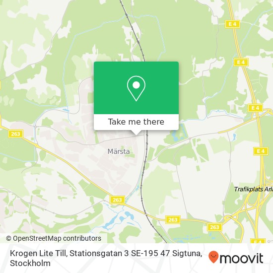 Krogen Lite Till, Stationsgatan 3 SE-195 47 Sigtuna map