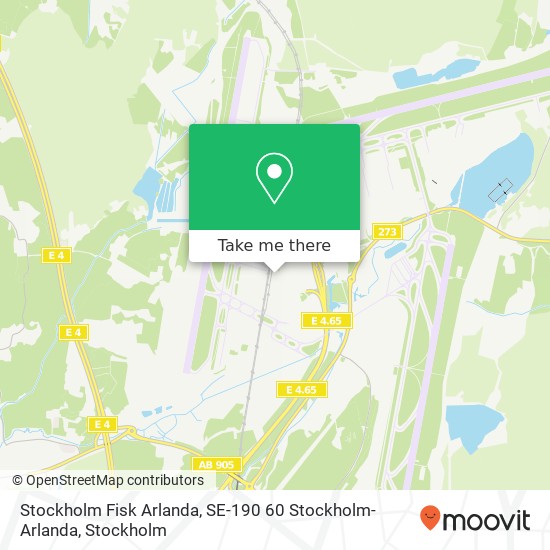 Stockholm Fisk Arlanda, SE-190 60 Stockholm-Arlanda map