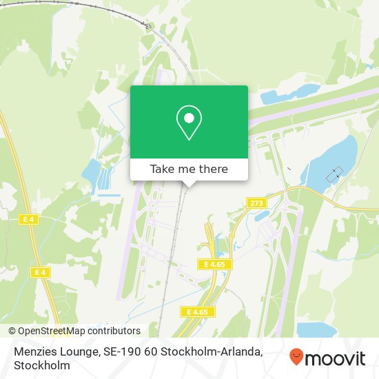 Menzies Lounge, SE-190 60 Stockholm-Arlanda map