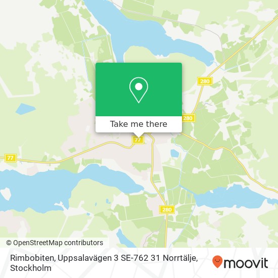 Rimbobiten, Uppsalavägen 3 SE-762 31 Norrtälje map