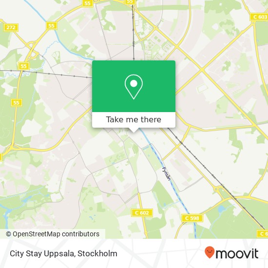 City Stay Uppsala map