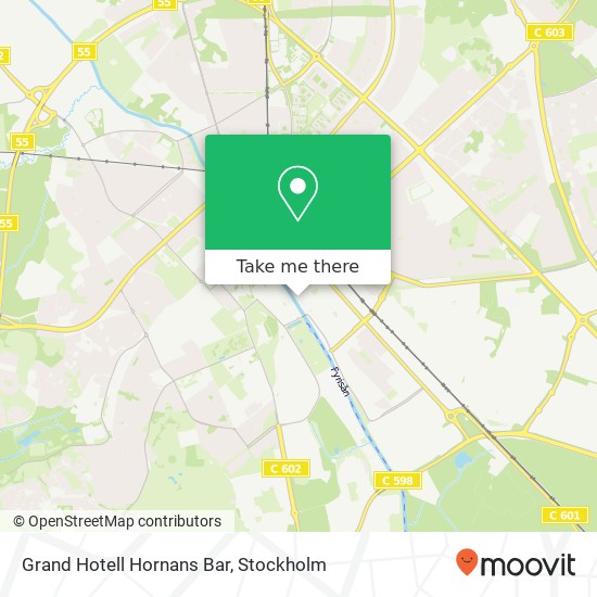 Grand Hotell Hornans Bar map