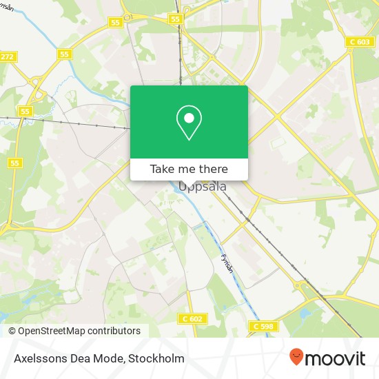 Axelssons Dea Mode, Svartbäcksgatan 6 SE-753 20 Uppsala map