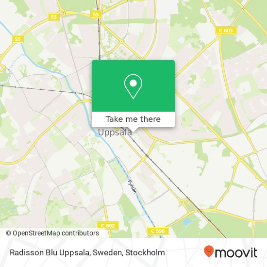 Radisson Blu Uppsala, Sweden, Stationsgatan 4 SE-753 40 Uppsala map