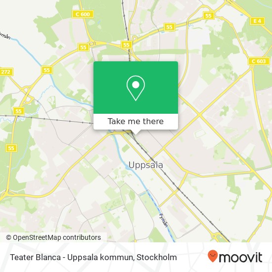 Teater Blanca - Uppsala kommun map