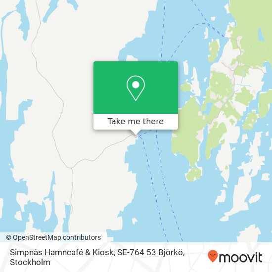 Simpnäs Hamncafé & Kiosk, SE-764 53 Björkö map