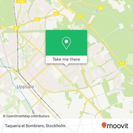 Taqueria el Sombrero, Årstagatan SE-754 34 Uppsala map